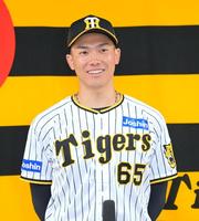 WBC選出の阪神・湯浅京己 球児の背番号22は「覚悟の意味を含めて
