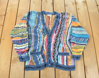 Nineties Black, White & Yellow 3D Knit Coogi Pullover Sweater - Etsy