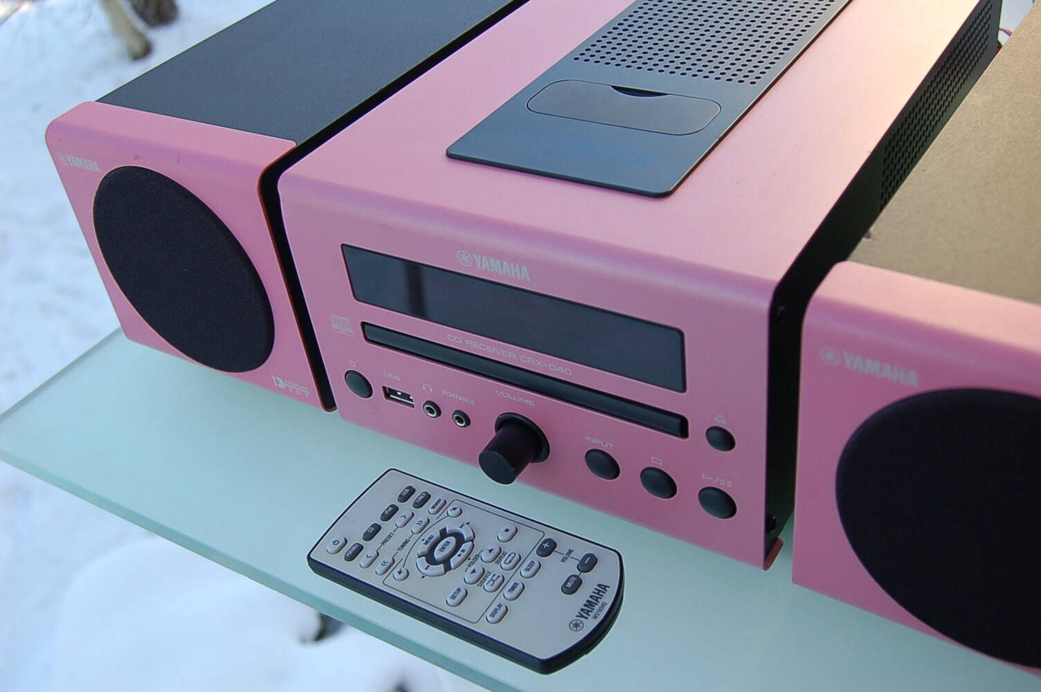 Buy Yamaha CRX-040 / Pink CD Receiver / Fernbedienung / Inklusive