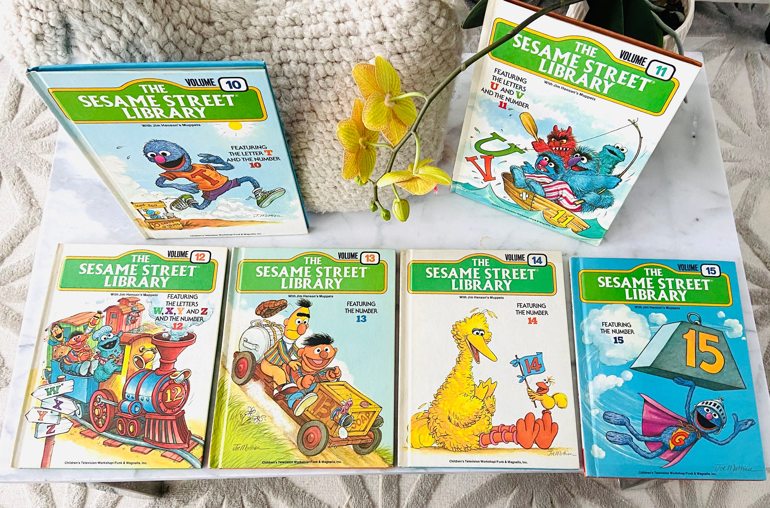 15 Book Vintage Set - SESAME STREET LIBRARY - Complete 15 Book Set