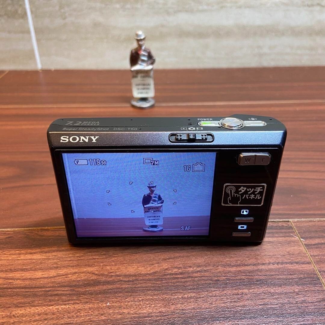 Sony Cyber-shot DSC-T50 7.2MP Digital Camera - Silver for sale