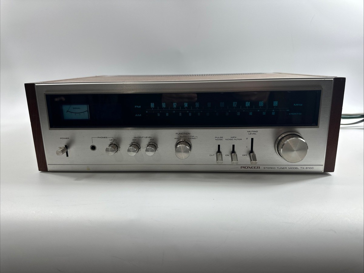 Vintage Pioneer TX-9100 Tuner - Tested Working - Rare Audio Unit