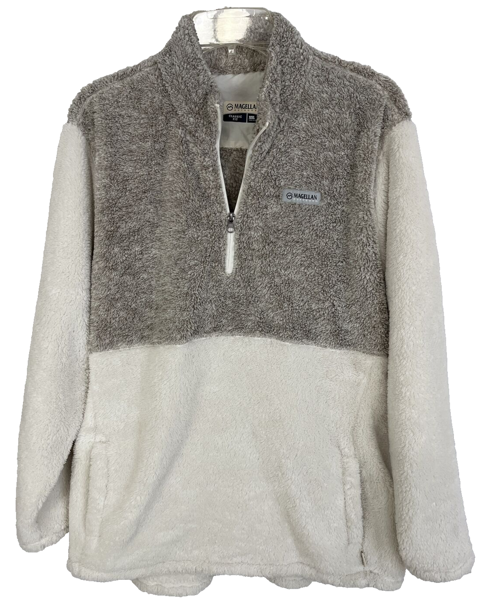 Magellan Outdoors Campfire Fuzzy 1/4 Zip Fleece Pullover Top