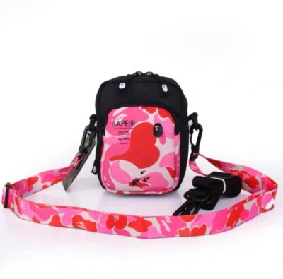 BAPE A Bathing Ape ABC Mini Shoulder Bag M Camo pink with 2 Design