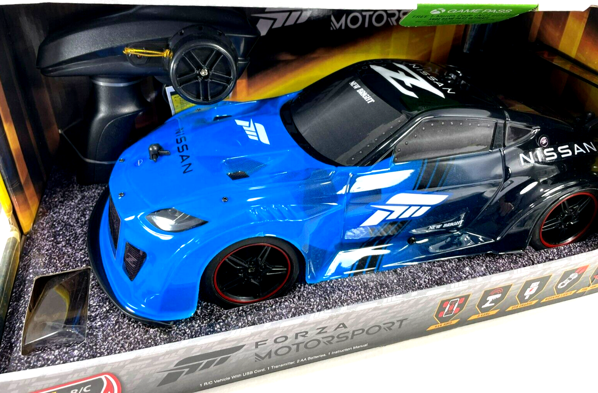 New Bright - 61432 - RC Nissan Z Sportscar - Scale 1:14 - Blue | eBay