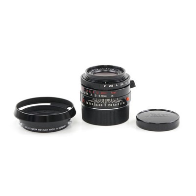 LEICA 35MM F2 SUMMICRON-M ASPH MILLENNIUM BLACK PAINT + BOX 11611