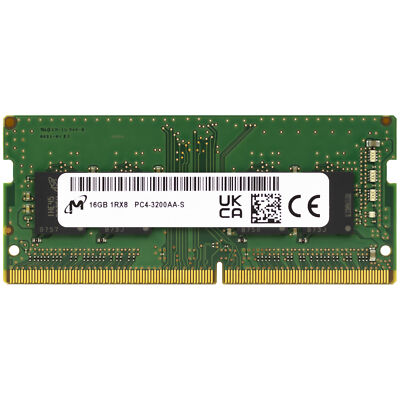 Micron 16GB DDR4 3200 MHz PC4-25600 SODIMM 260-Pin 1Rx8 Laptop