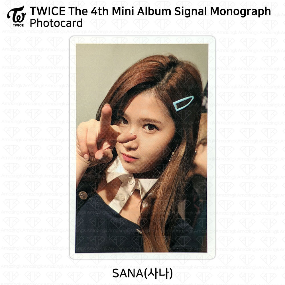 TWICE 4th Mini Album Signal Monograph Photocard KPOP Sana Momo