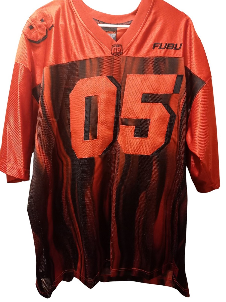 Vtg FUBU Black Red 05 Jersey 2XL Rap Hip Hop Urban Street | eBay