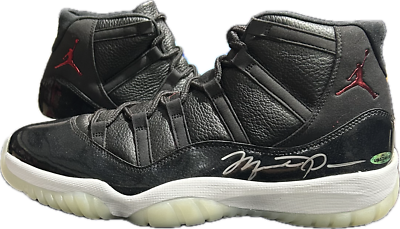 Michael Jordan Signed Space Jam Jordan 11's Shoes Size 13.5 UDA