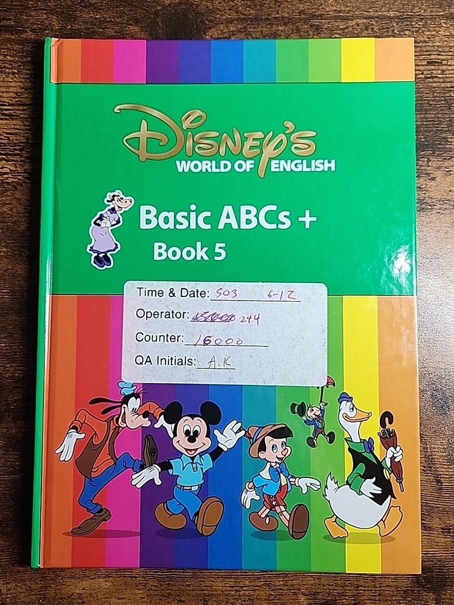 Disney's World Of English Basic ABC's + Book 5 - Hard To Find
