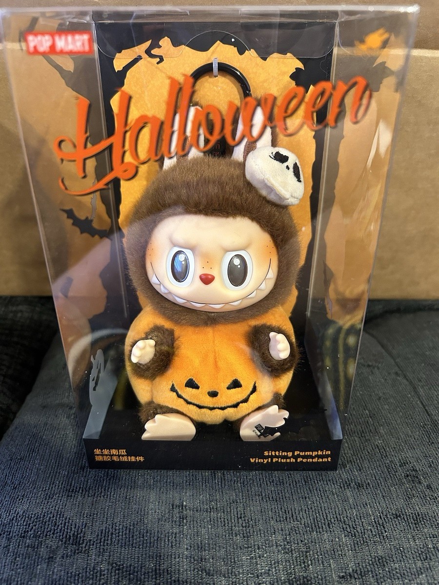 Authentic Pop Mart Happy Halloween Party Labubu Sitting Pumpkin