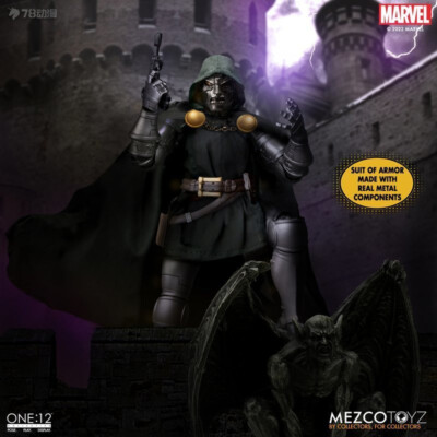 Mezco Toys 1/12 Collective Marvel Doctor Doom Action Figure In