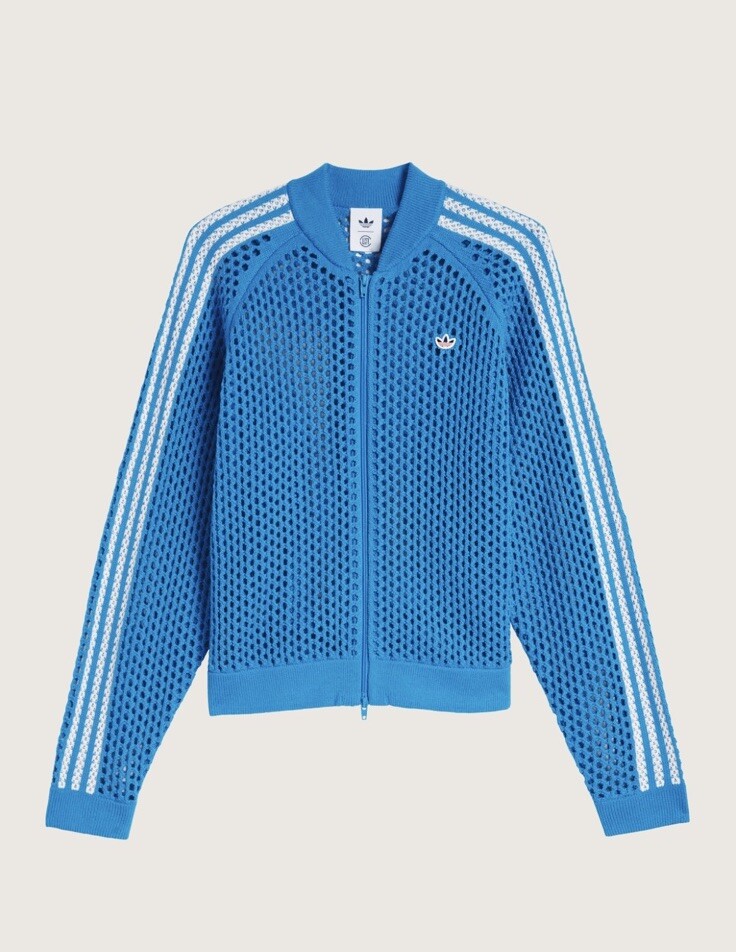 Clot x Adidas Edison Chen Crochet Track Top Jacket Blue S | eBay
