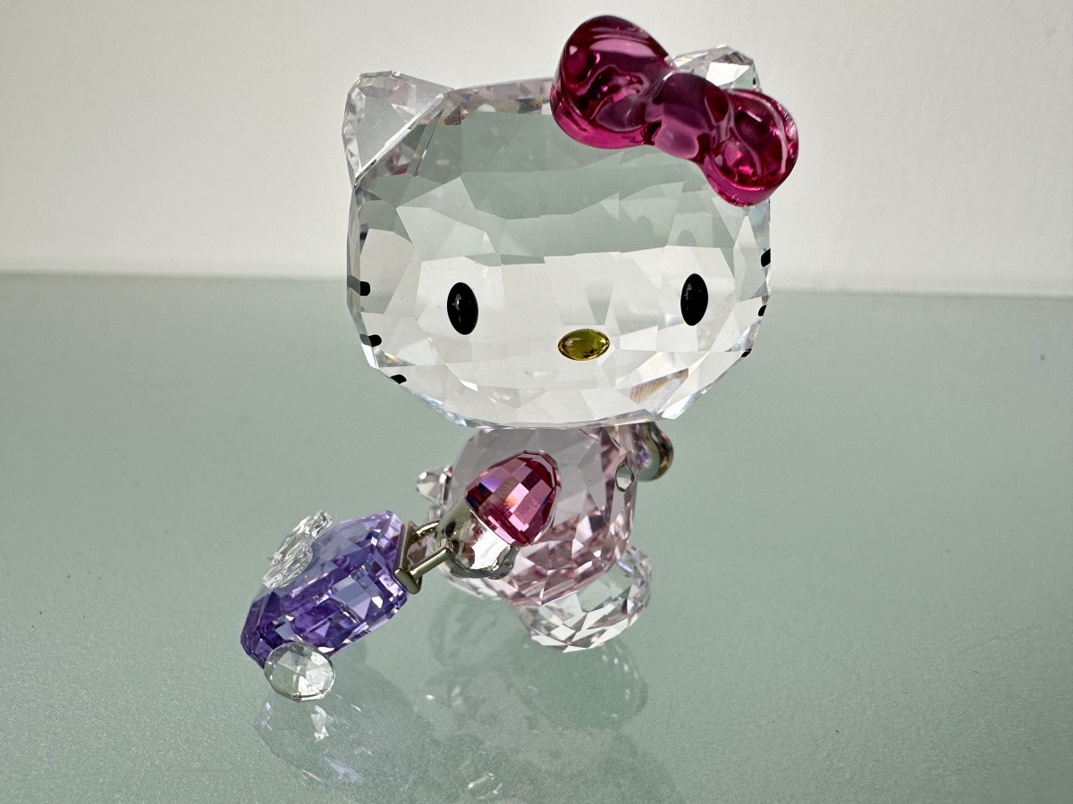 Swarovski Figurine 5279082 Hello Kitty Traveling 5cm Excellent
