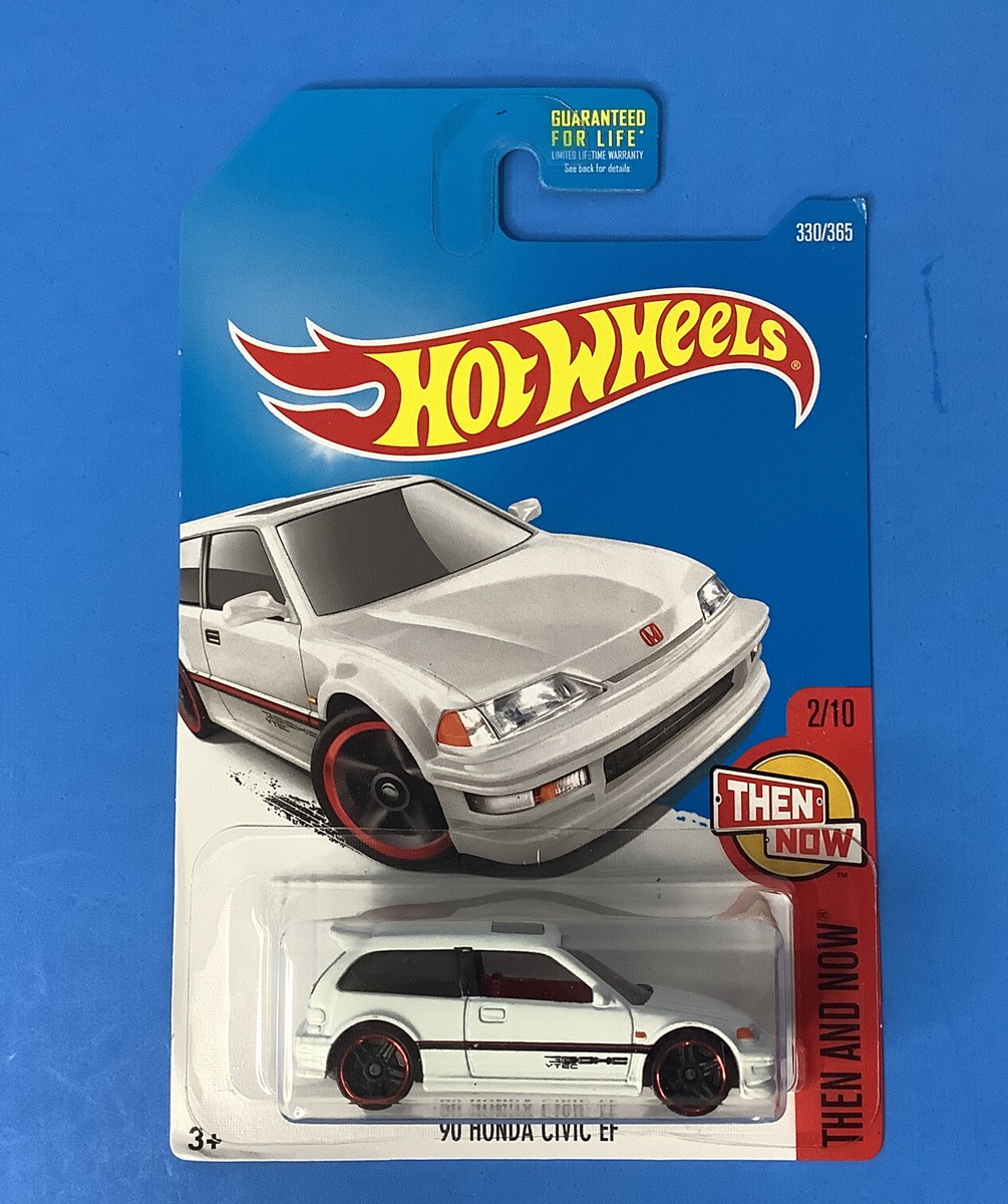 2015 Hot Wheels Then and Now '90 Honda Civic EF white 2/10 | eBay