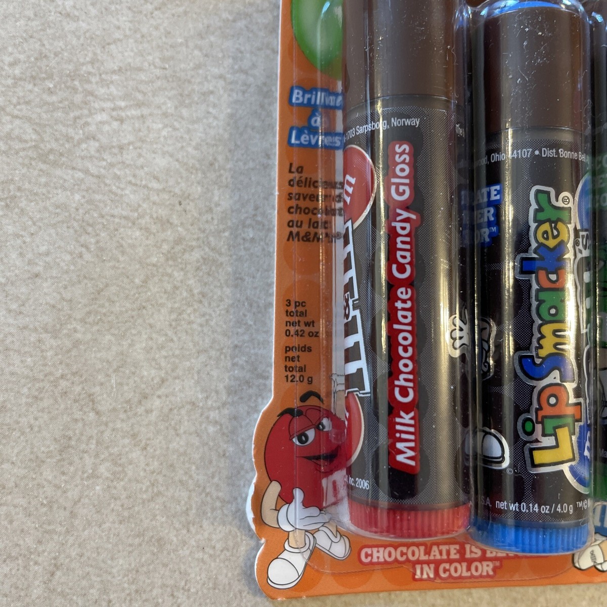 M&M's Lip Smacker LipSmacker's Lip Balm Pack, 3 Pack Milk