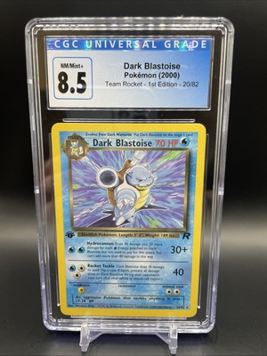 Dark Blastoise 1st Edition Team Rocket Non-Holo Rare 20/82 Pokemon
