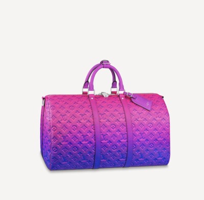 New Louis Vuitton Keepall B 50 Illusion M59713 💯% Authentic Pink