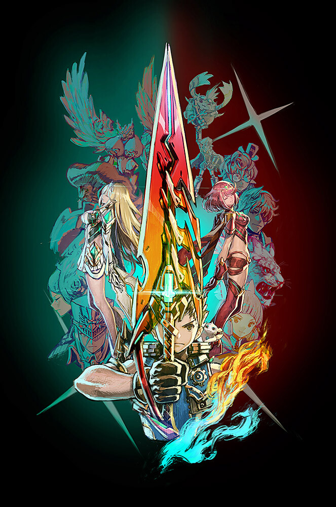 Xenoblade Chronicles 2 Nintendo Switch 3DS Premium POSTER MADE IN