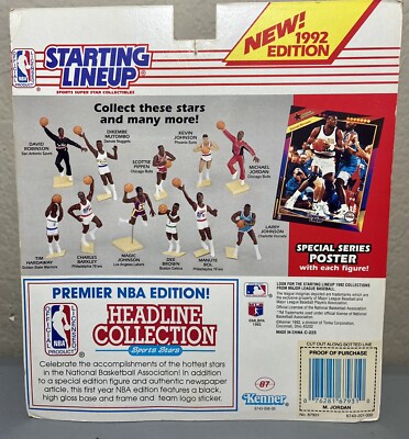 1992 Michael Jordan Starting Lineup Action Figure-Basketball Card