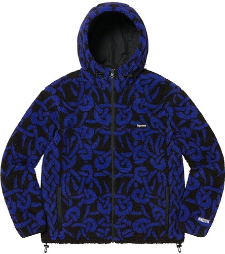 Supreme Needlepoint Hooded Jacket Black (Size XL) - READY TO SHIP