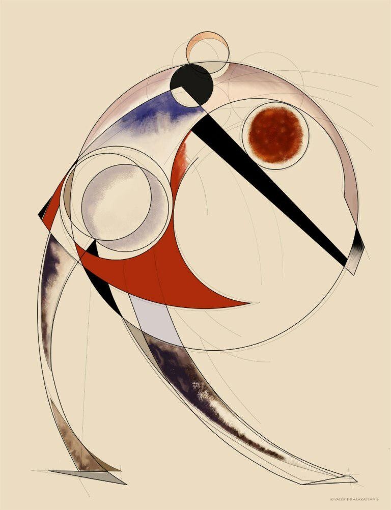 Figure in a Circle Aleksandr Rodchenko 1922 Art Print Russian