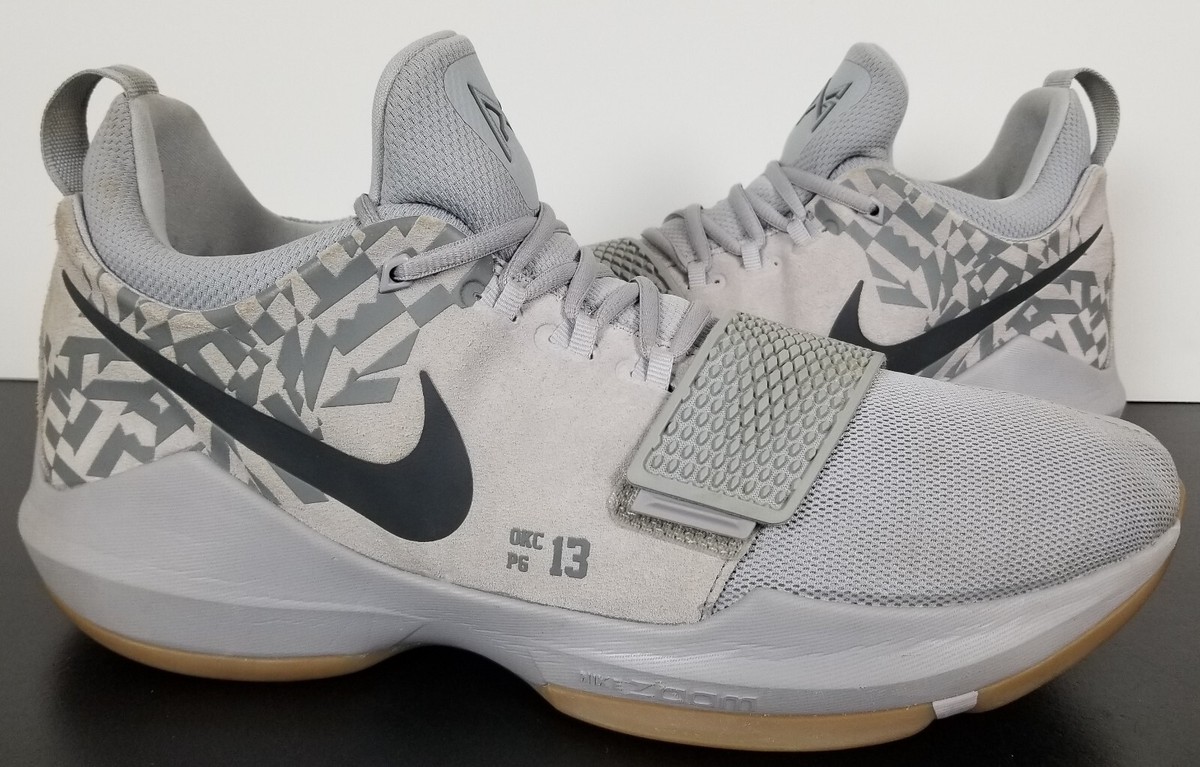NIKE PG 1 SUPERSTITION PAUL GEORGE BASKETBALL GREY RARE 878627-009