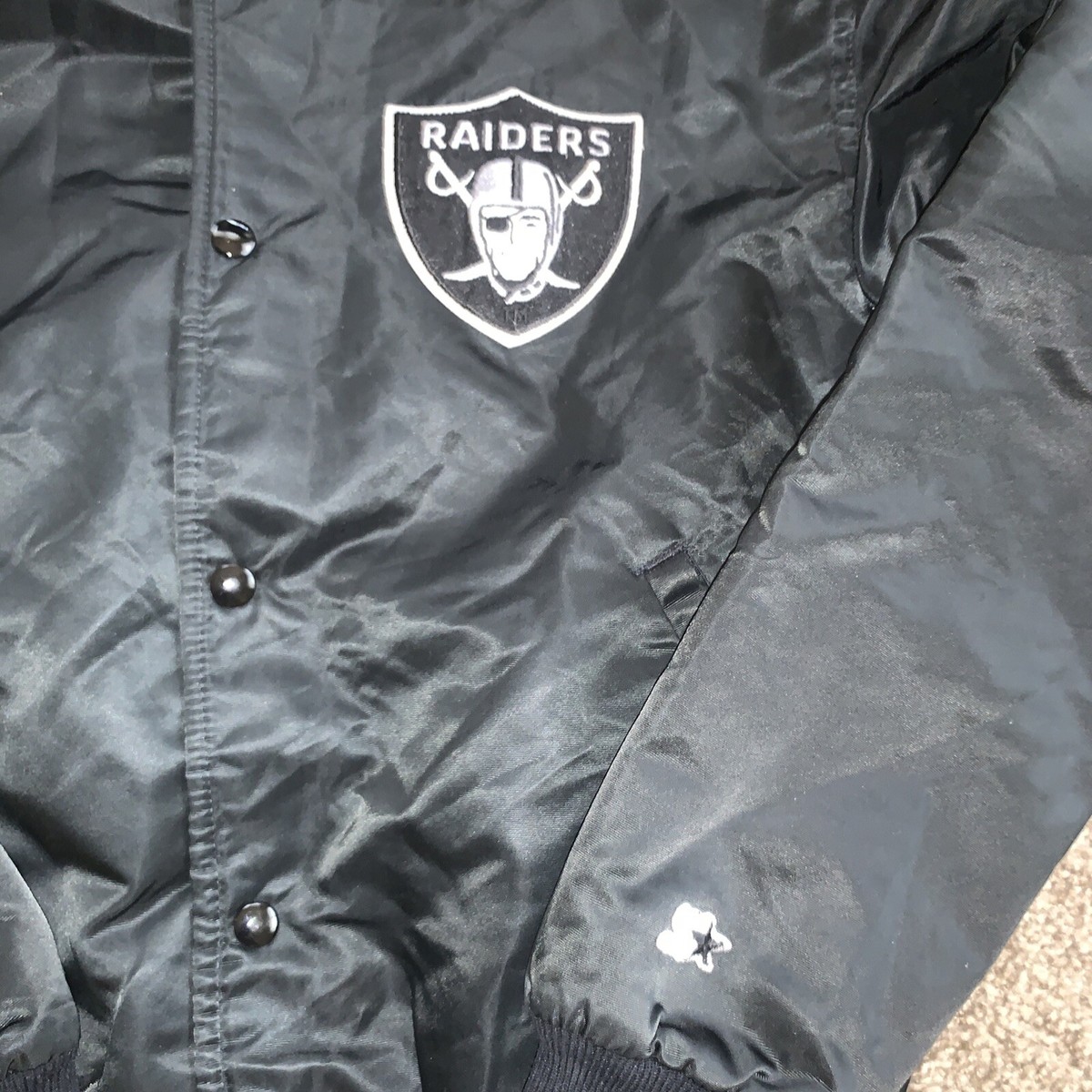Starter Jacket Vintage 80s Pro Line NFL Oakland Raiders Satin