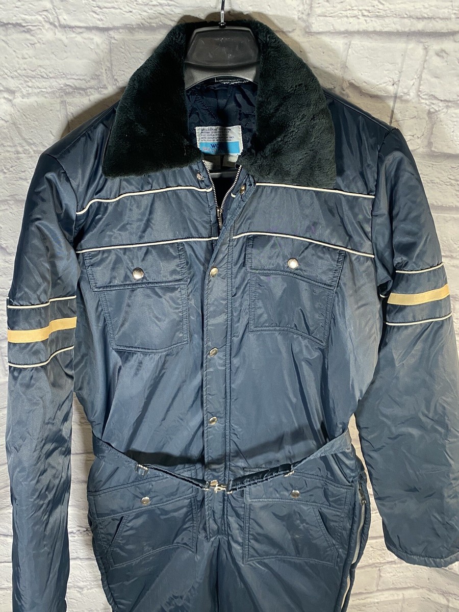Vintage SEARS Work Leisure Mens Insulated Coveralls Ski One Piece