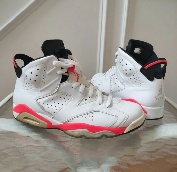 Air Jordan 6 Retro White Infrared 2013 384664-123 men's 11 | eBay