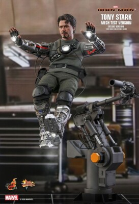 Hot Toys Marvel Iron Man Tony Stark Mech Test Deluxe Version 1/6