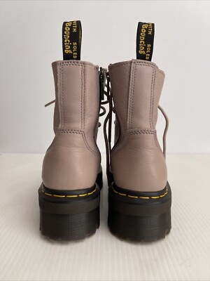 Dr Martens Jadon III 8-Eye Side Zip Platform Boots- Vintage Taupe