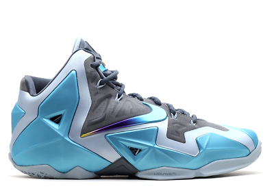 Nike Lebron XI 11 size 15. Gamma Blue Black Grey. 616175-401. ext