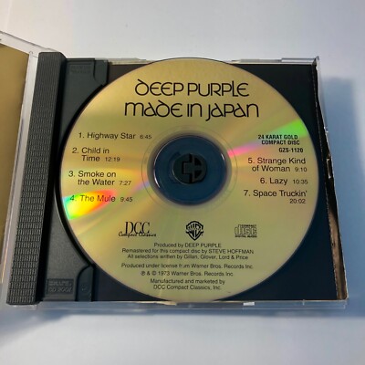 Made in Japan by Deep Purple - Very Rare, 24k Gold CD, DCC Compact