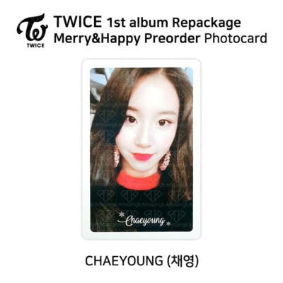TWICE 1st Album Repackage Merry & Happy Official Photocard Pre