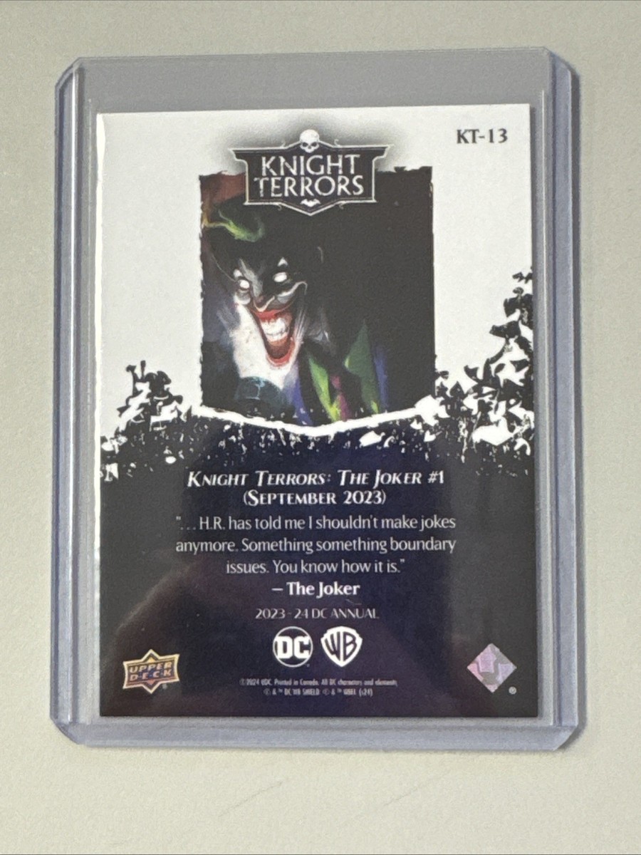 2023-24 Upper Deck Dc Annual The Joker Knight Terrors | eBay