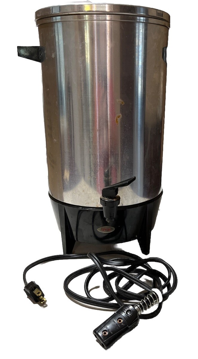 Vintage West Bend Automatic Coffee Maker 12 - 30 Cup Aluminum No