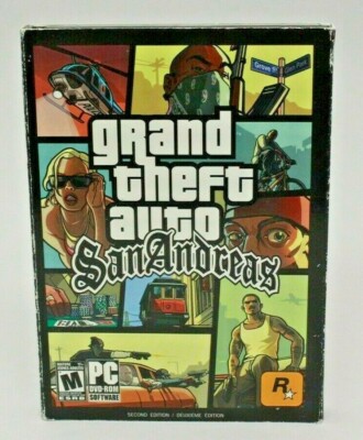 Grand Theft Auto: San Andreas 2nd Edition PC 2005 Untested AS IS