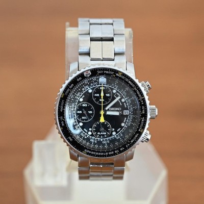 Seiko SNA411 Pilot Flightmaster Chronograph 7T62-0EB0 Quartz 42mm