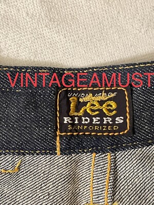 vintage Lee Riders 101Z 1950 Selvedge Jeans NEW With Tag Museum