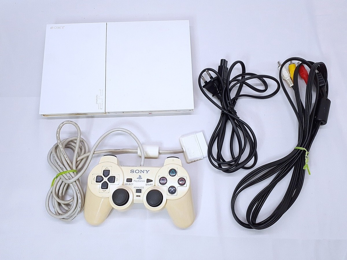 PS2 Slim Console Ceramic White set SCPH-90000 NTSC-J Tested | eBay