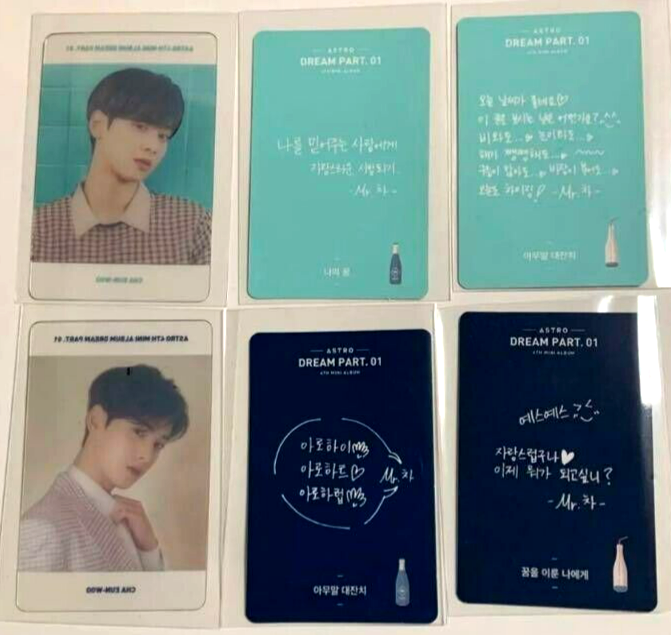 ASTRO Cha Eun-woo Eunwoo Dream Part 01 Night Day ver CD Clear