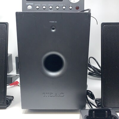 Teac CD-X10i Ultra-Thin Stereo System AM/FM CD AUX Input Subwoofer