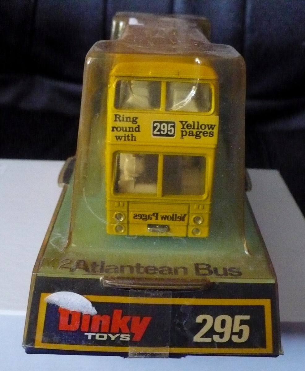 VINTAGE DINKY TOYS ATLANTEAN BUS #295 THE YELLOW PAGES MOC | eBay