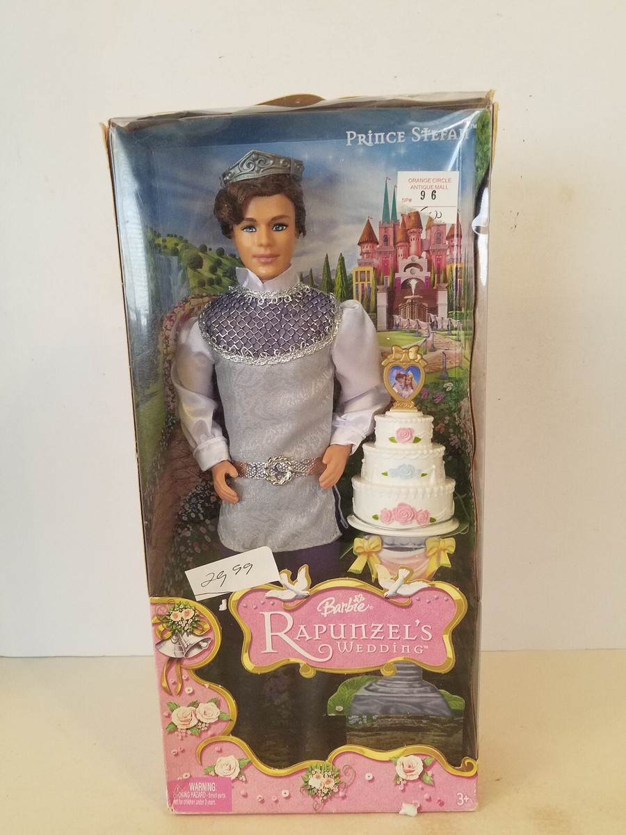 Mattel 2005 Barbie Rapunzel Ken Prince Stefan Wedding Doll J1016