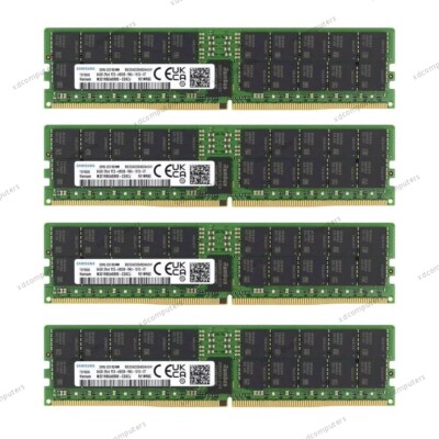 Samsung (4 x 64GB) 256GB 4800MHz REG ECC RAM DDR5 RDIMM PC5-4800B
