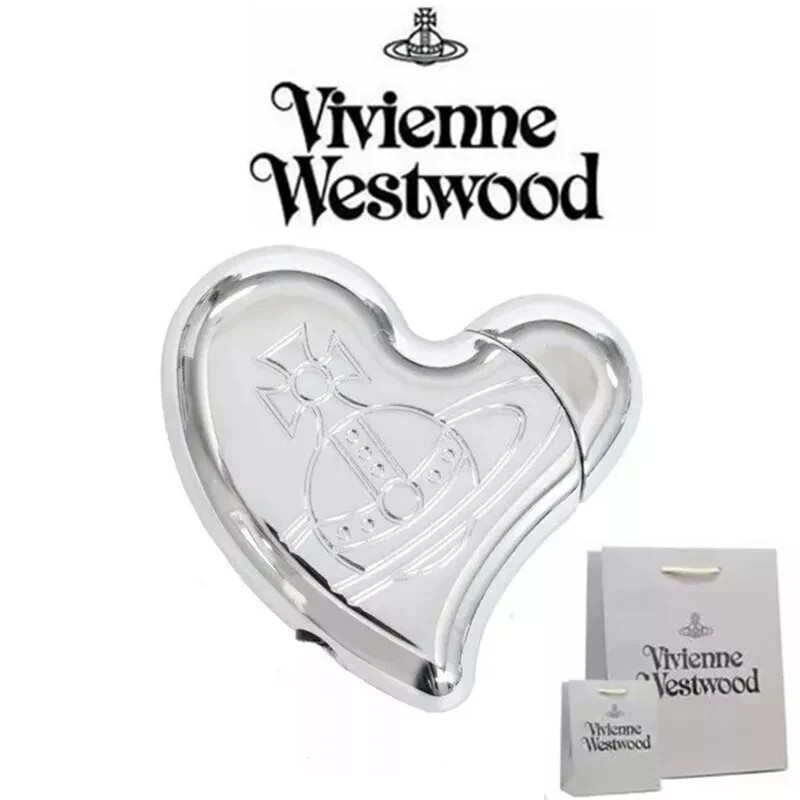 Vivienne Westwood Orb Heart Lighter Electronic Gas Lighters Silver