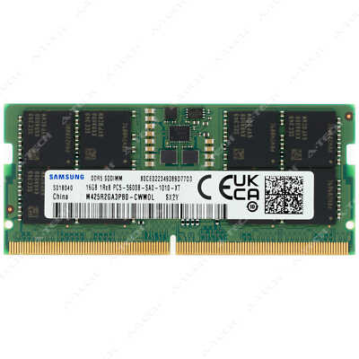 Samsung 16GB DDR5 5600 MHz PC5-44800 SODIMM Laptop Memory RAM