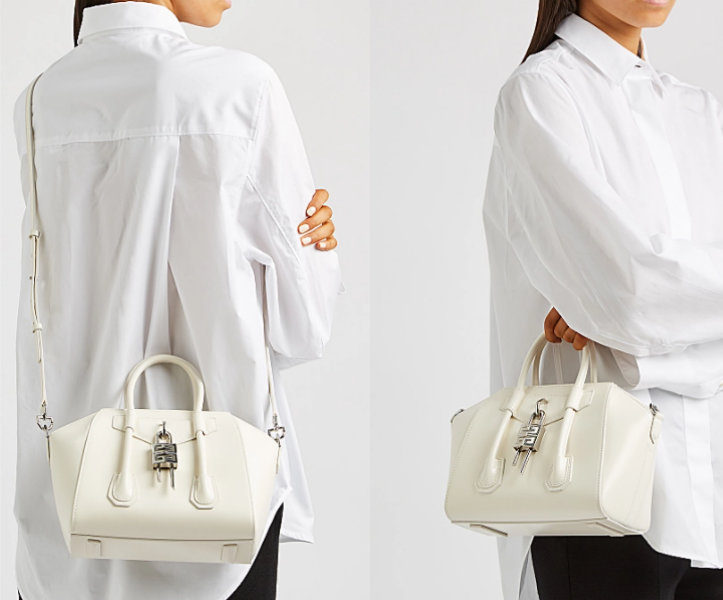 GIVENCHY Antigona Lock Mini Leather Top Handle/Cross-Body Bag